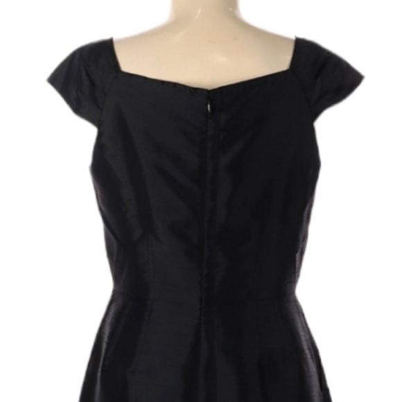 Banana Republic Cocktail Party Dress Size 8 Black Cap Sleeve Whimsigoth Witchy - Picture 3 of 6